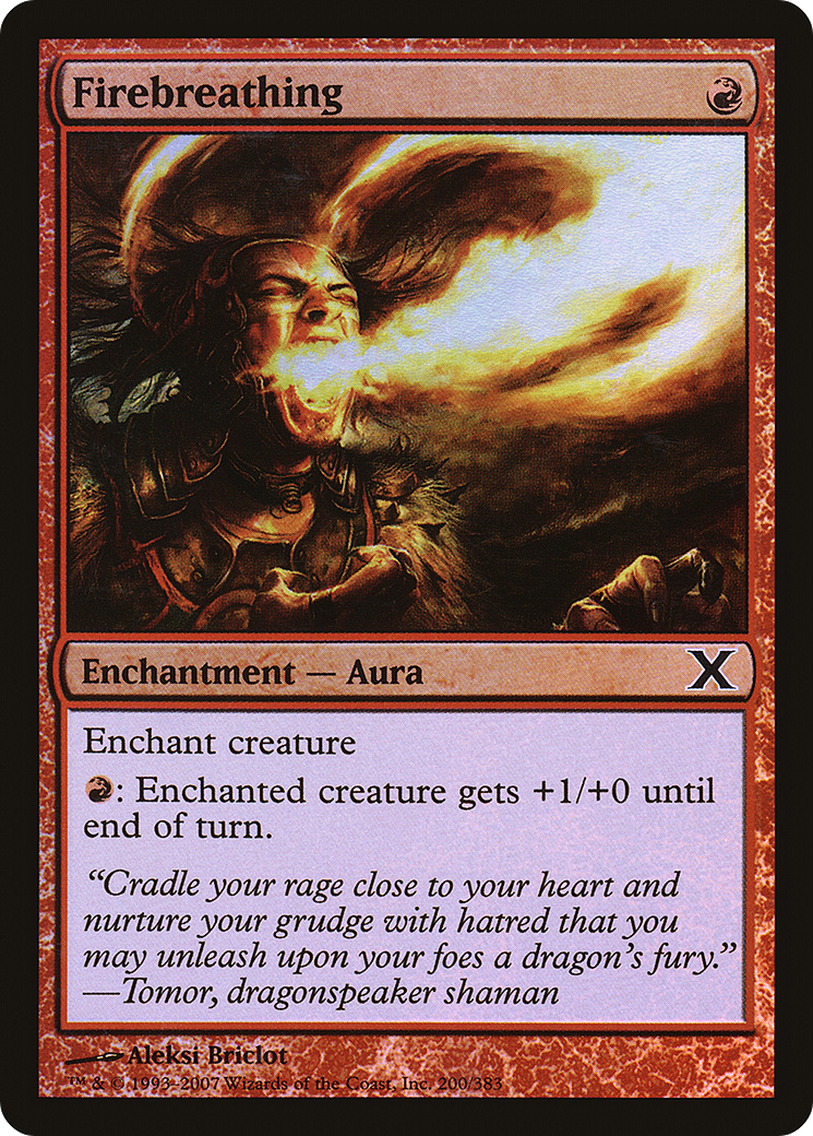 Firebreathing (10E-200★) [Tenth Edition] Foil