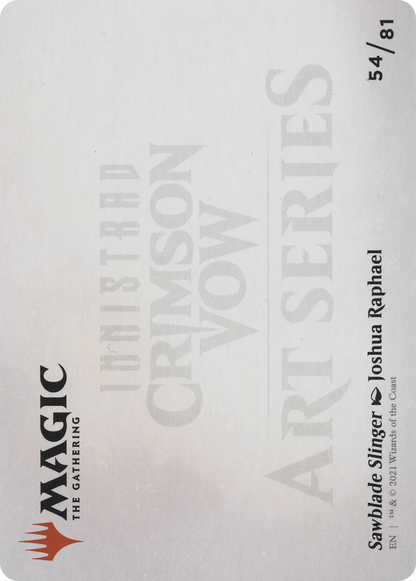 Sawblade Slinger // Sawblade Slinger (AVOW-054) (Borderless) [Crimson Vow Art Series]