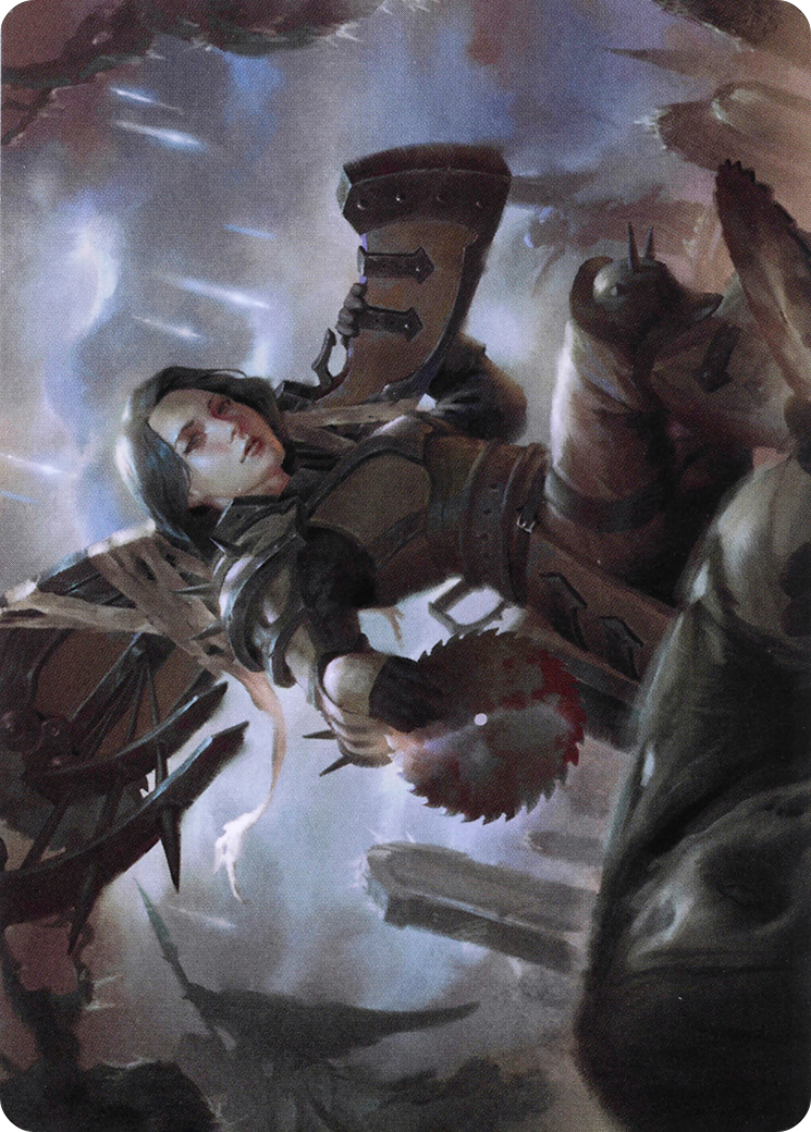 Sawblade Slinger // Sawblade Slinger (AVOW-054) (Borderless) [Crimson Vow Art Series] Foil