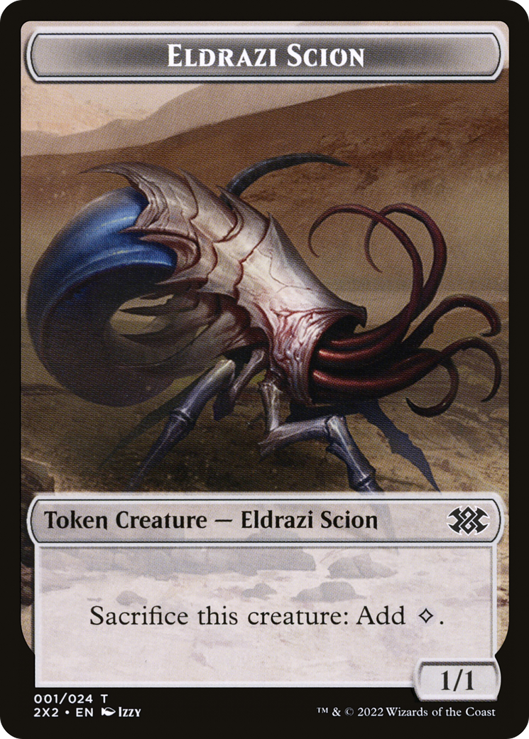 Eldrazi Scion (T2X2-001) [Double Masters 2022 Tokens] Foil