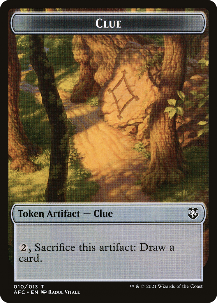 Clue (TAFC-010) [Forgotten Realms Commander Tokens]