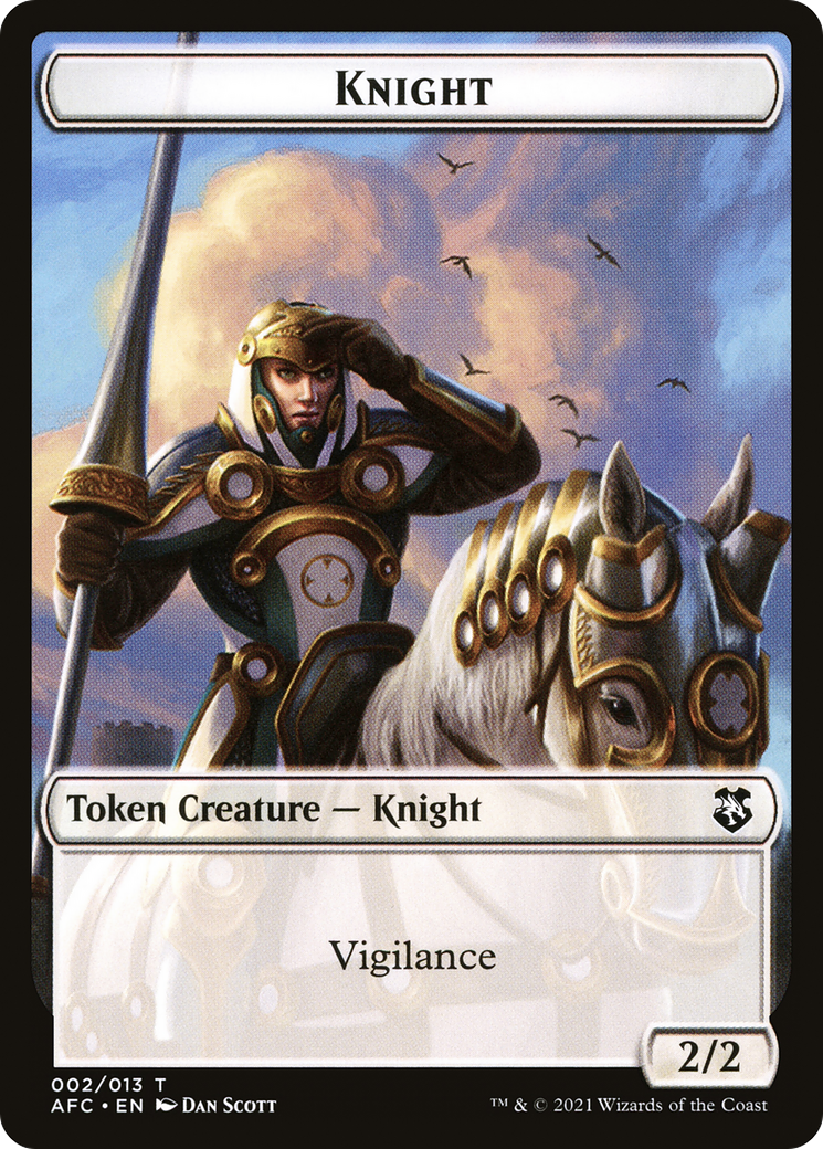 Knight (TAFC-002) [Forgotten Realms Commander Tokens]