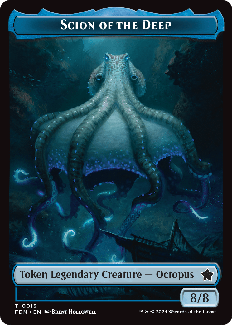 Scion of the Deep (TFDN-013) [Foundations Tokens] Foil
