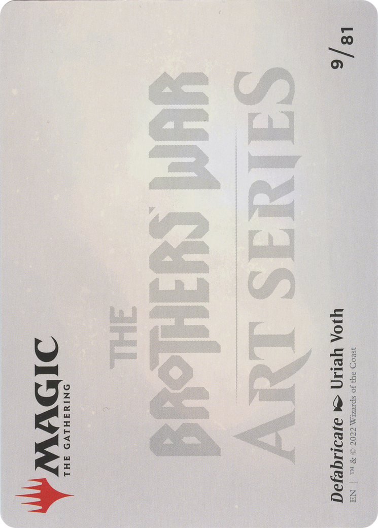Defabricate // Defabricate (ABRO-009) (Borderless) [The Brothers' War Art Series]