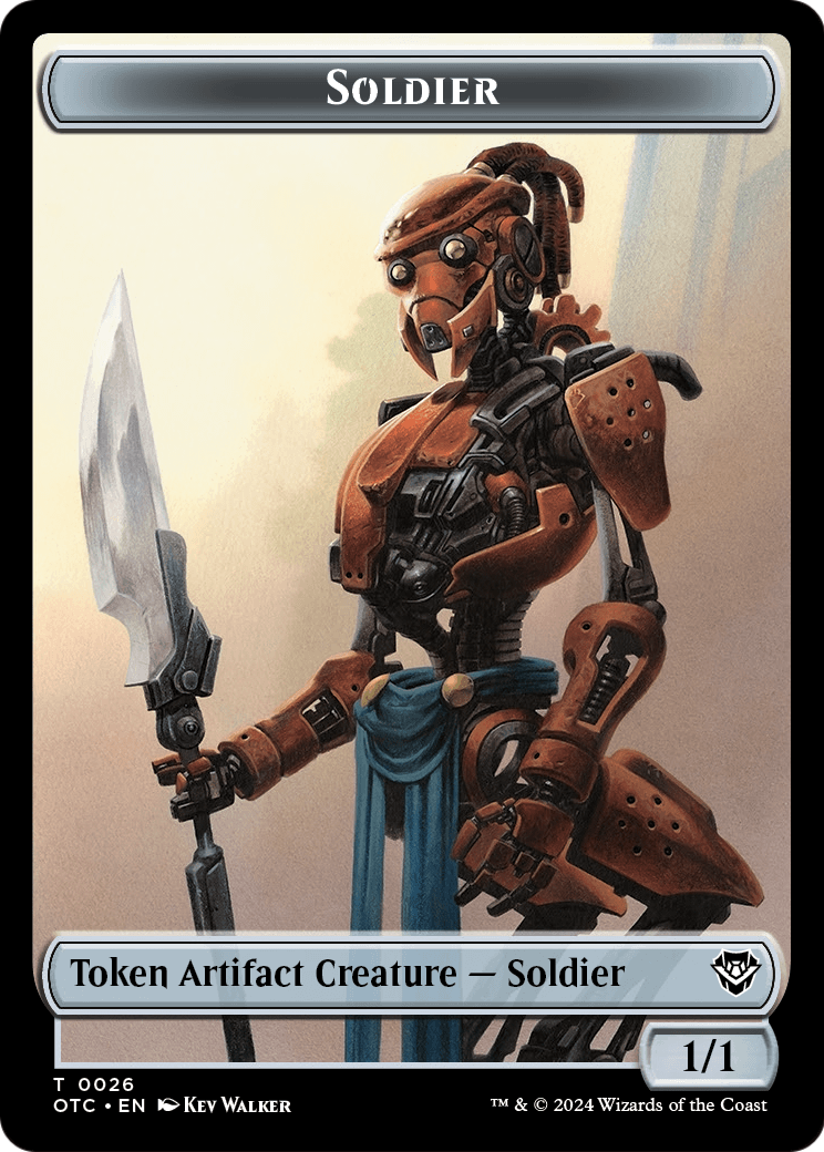 Soldier (TOTC-026) [Outlaws of Thunder Junction Commander Tokens] Foil