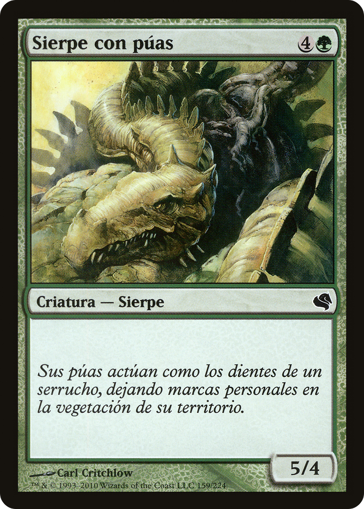 Spined Wurm (Spanish) - "Sierpe con puas" (PS11-159) [Salvat 2011]