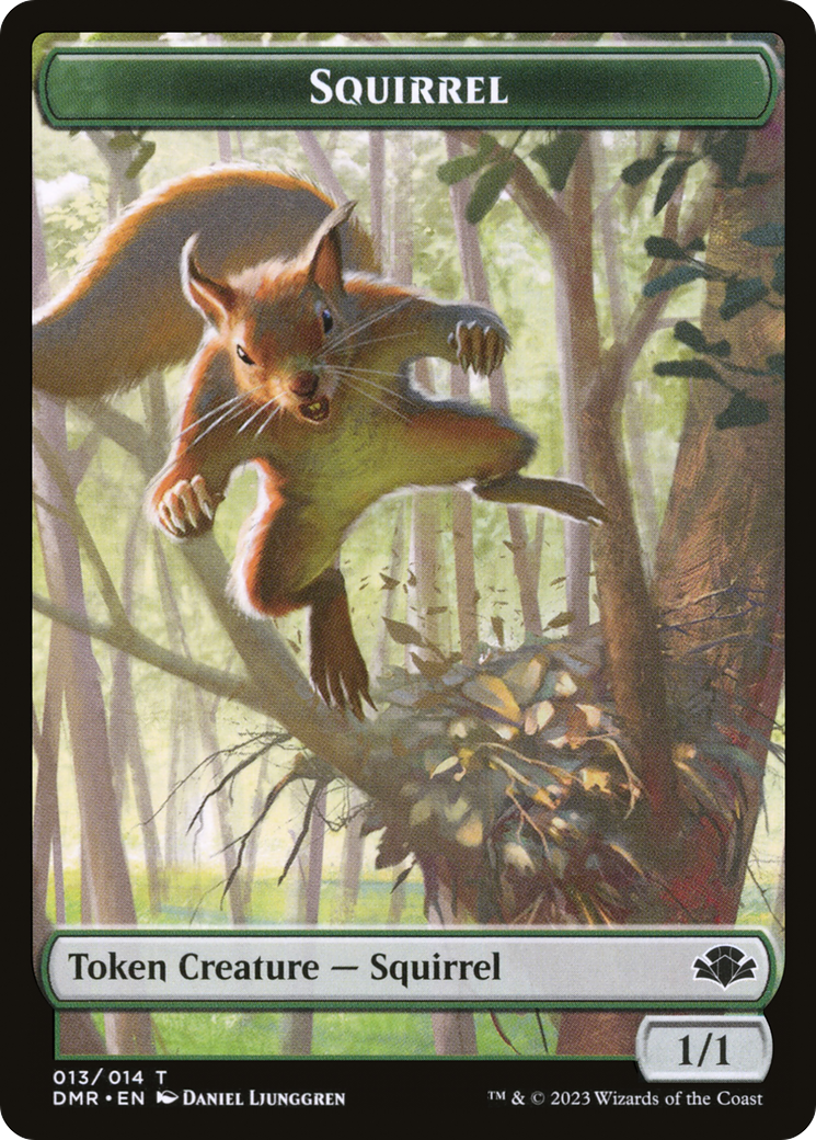 Squirrel (TDMR-013) [Dominaria Remastered Tokens] Foil