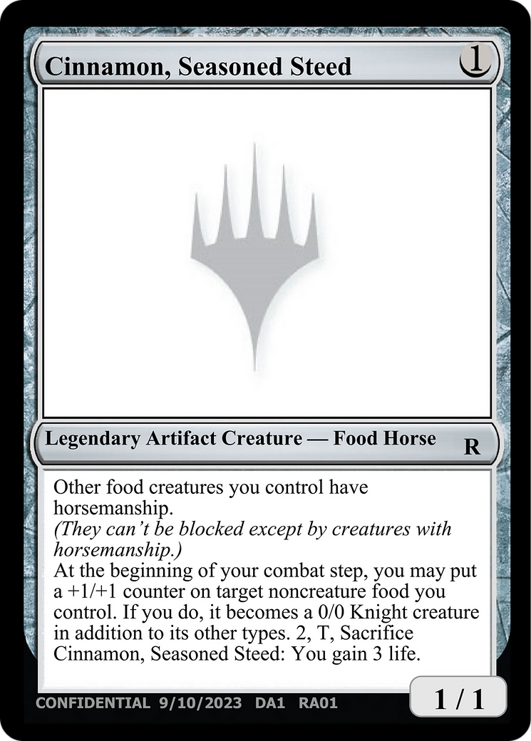 Cinnamon, Seasoned Steed (UNK-RA01) [Unknown Event]