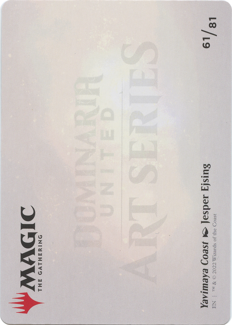 Yavimaya Coast // Yavimaya Coast (ADMU-061) (Borderless) [Dominaria United Art Series]