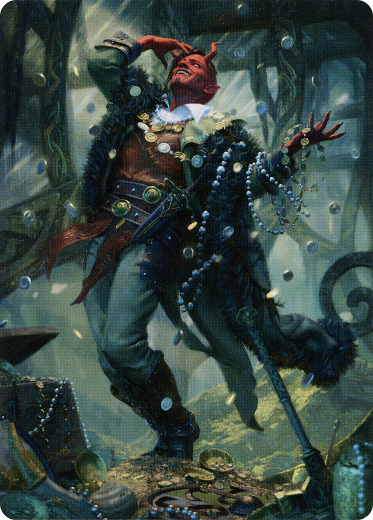 Tibalt, Cosmic Impostor // Tibalt, Cosmic Impostor (ASKHM-067) (Borderless) [Art Series: Kaldheim]