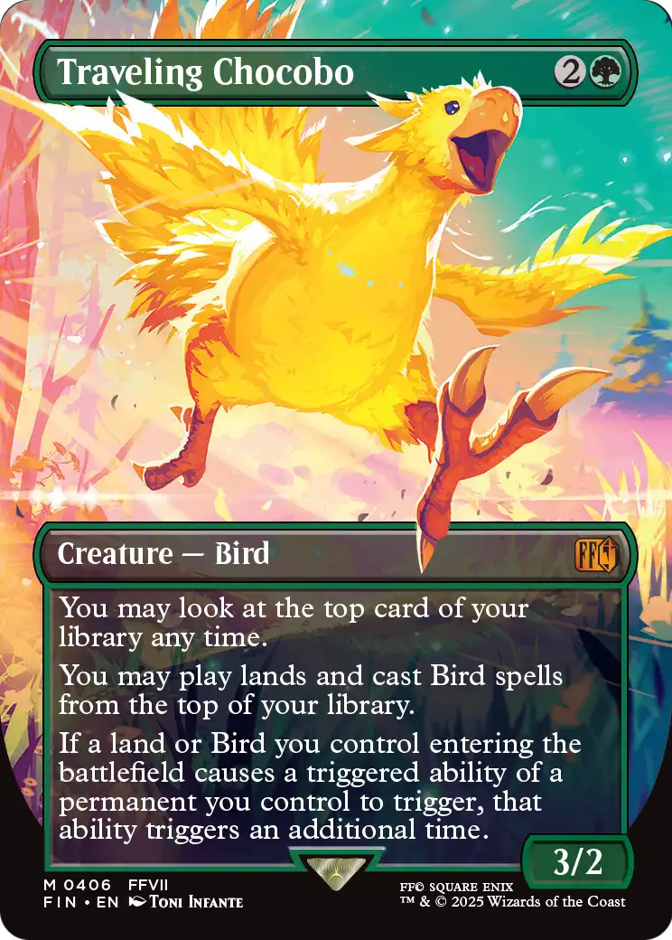 Traveling Chocobo (Borderless Japanese) [FINAL FANTASY]