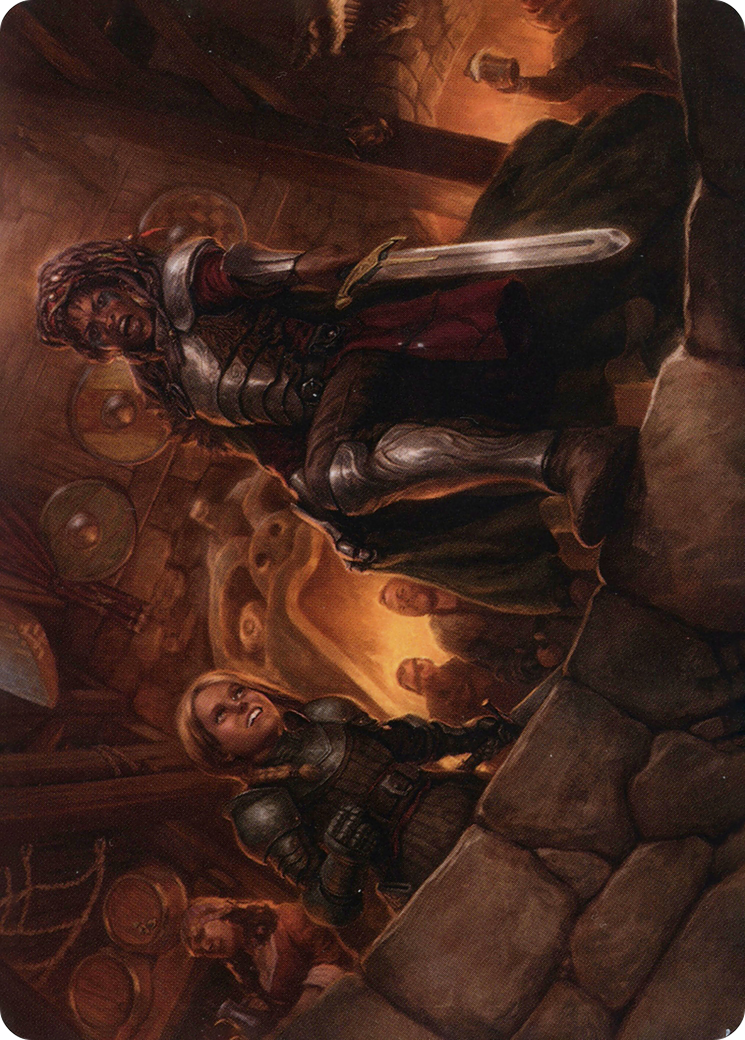 Veteran Dungeoneer // Veteran Dungeoneer (AAFR-036) (Borderless) [Adventures in the Forgotten Realms Art Series]