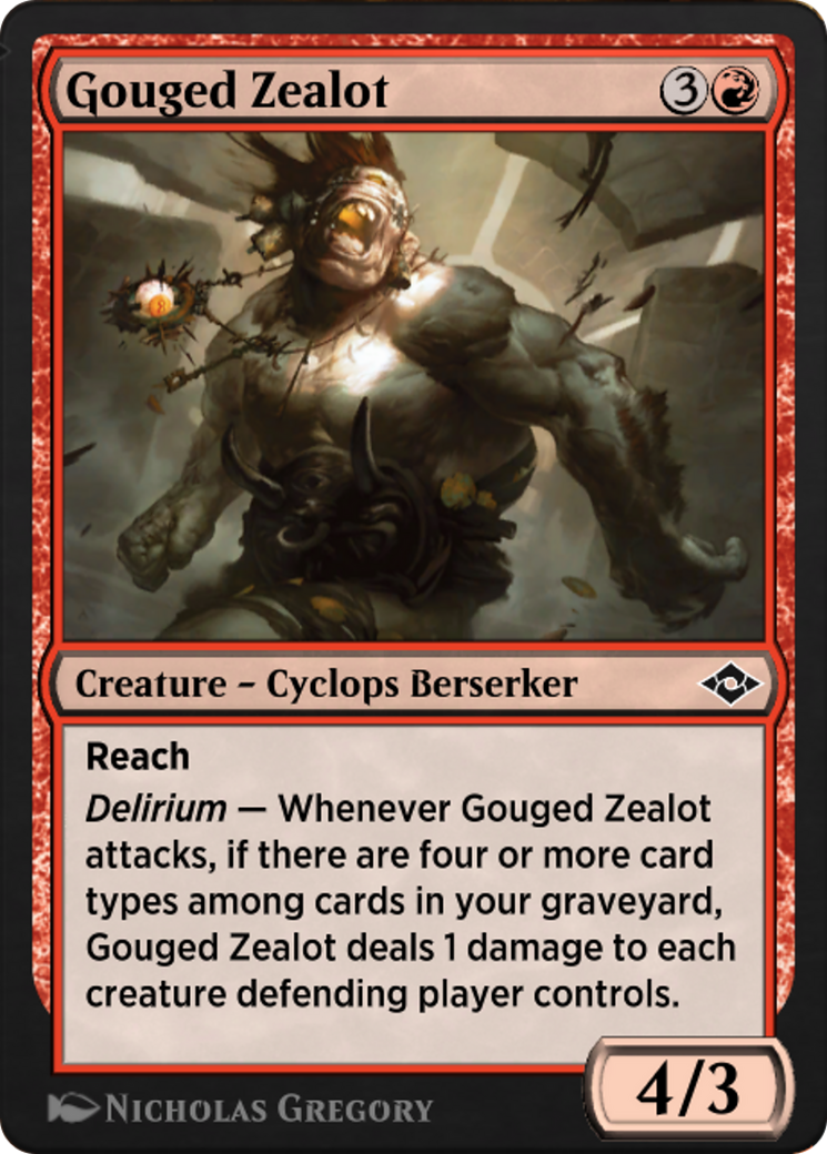 Gouged Zealot (J21-463) [Jumpstart: Historic Horizons]