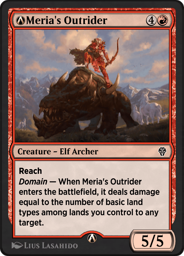 A-Meria's Outrider (DMU-A-138) [Dominaria United]
