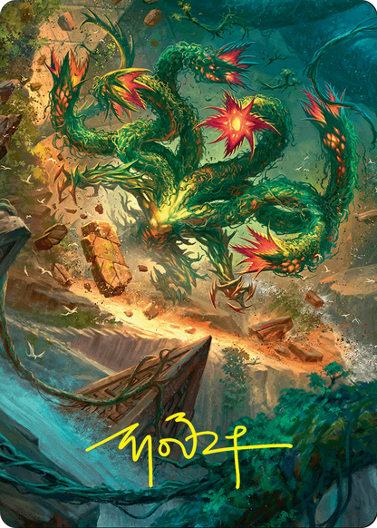 Mossborn Hydra // Mossborn Hydra (AFDN-042) (Borderless) [Foundations Art Series]