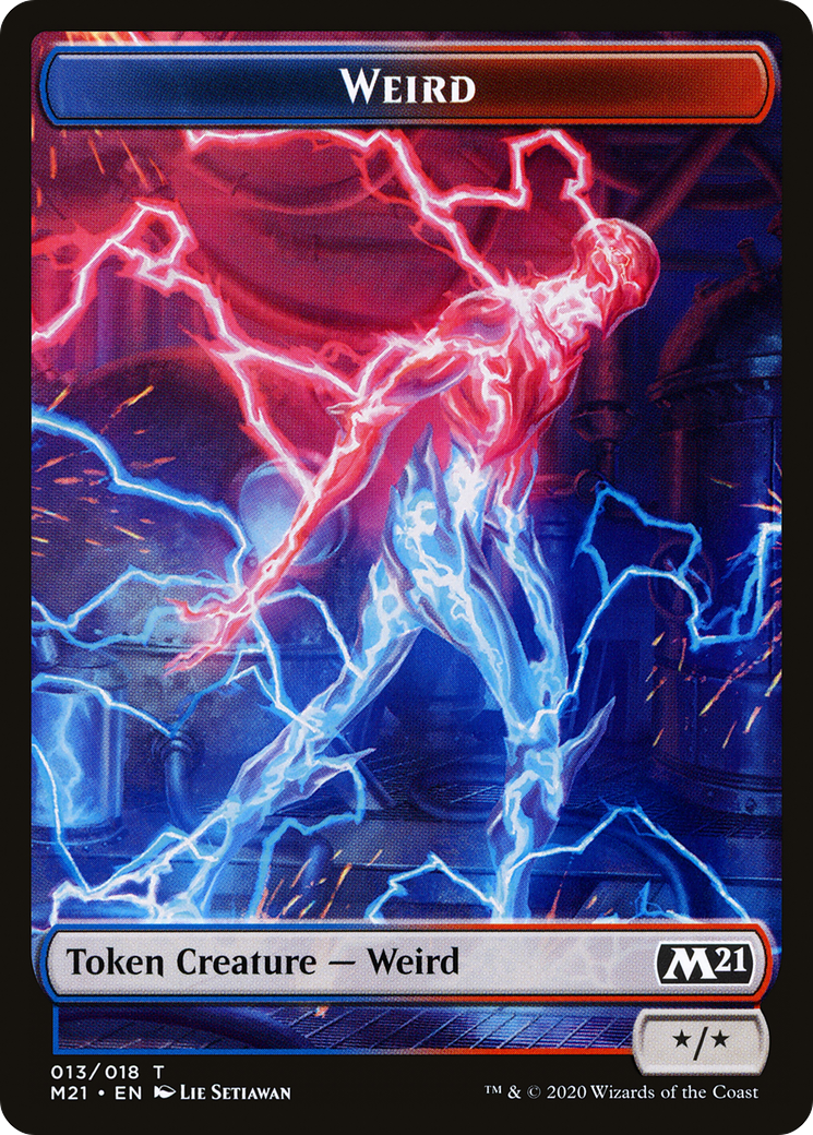 Weird (TM21-013) [Core Set 2021 Tokens] Foil