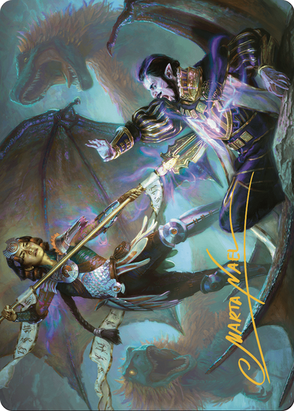 Huatli's Final Strike // Huatli's Final Strike (ALCI-028) (Borderless) [The Lost Caverns of Ixalan Art Series]