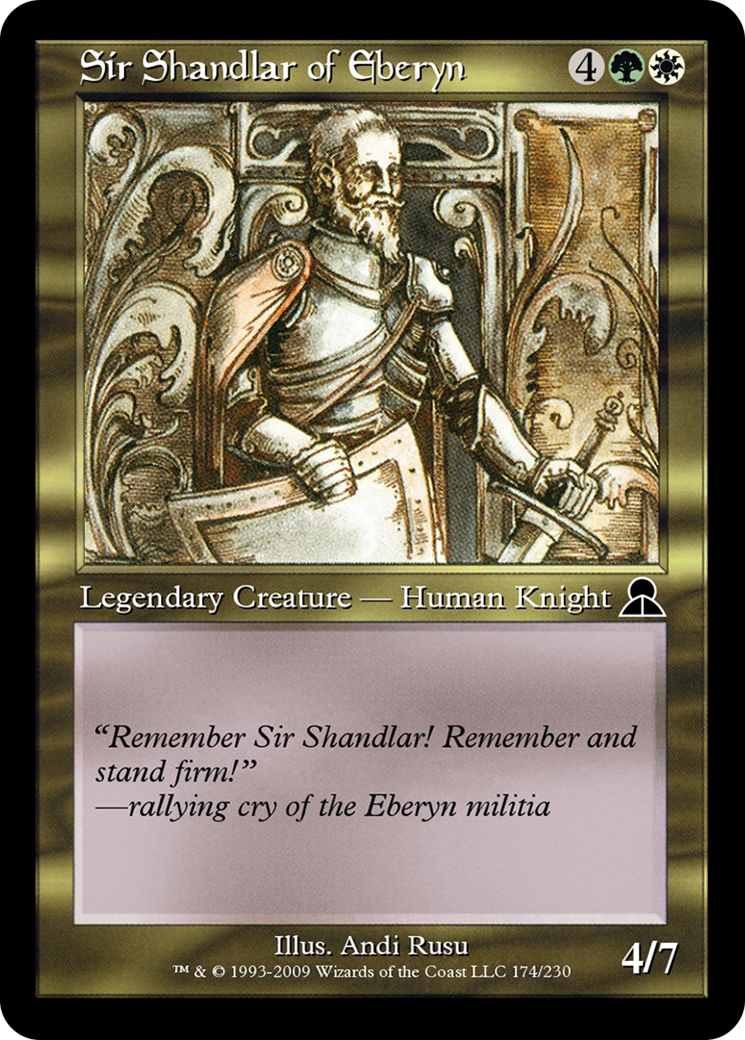 Sir Shandlar of Eberyn (ME3-174) [Masters Edition III] Foil