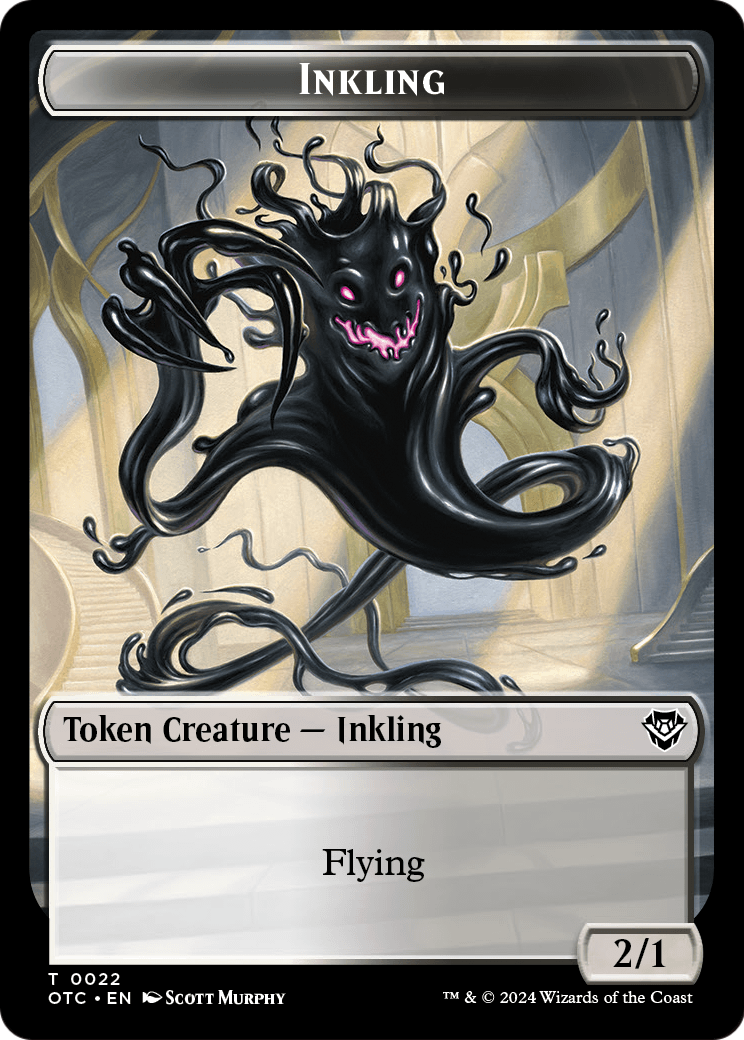 Inkling (TOTC-022) [Outlaws of Thunder Junction Commander Tokens] Foil