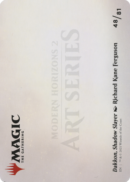 Dakkon, Shadow Slayer // Dakkon, Shadow Slayer (AMH2-048) (Borderless) [Modern Horizons 2 Art Series] Foil