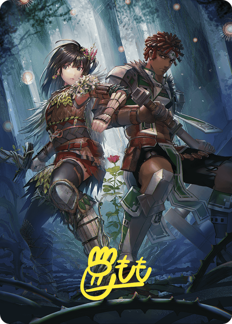 Defense of the Heart // Defense of the Heart (AWOE-081) (Borderless) [Wilds of Eldraine Art Series] Foil