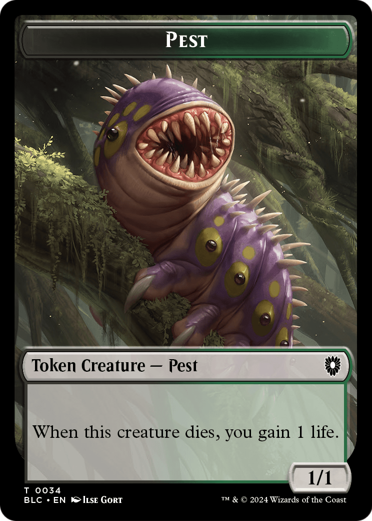 Pest (TBLC-034) [Bloomburrow Commander Tokens]