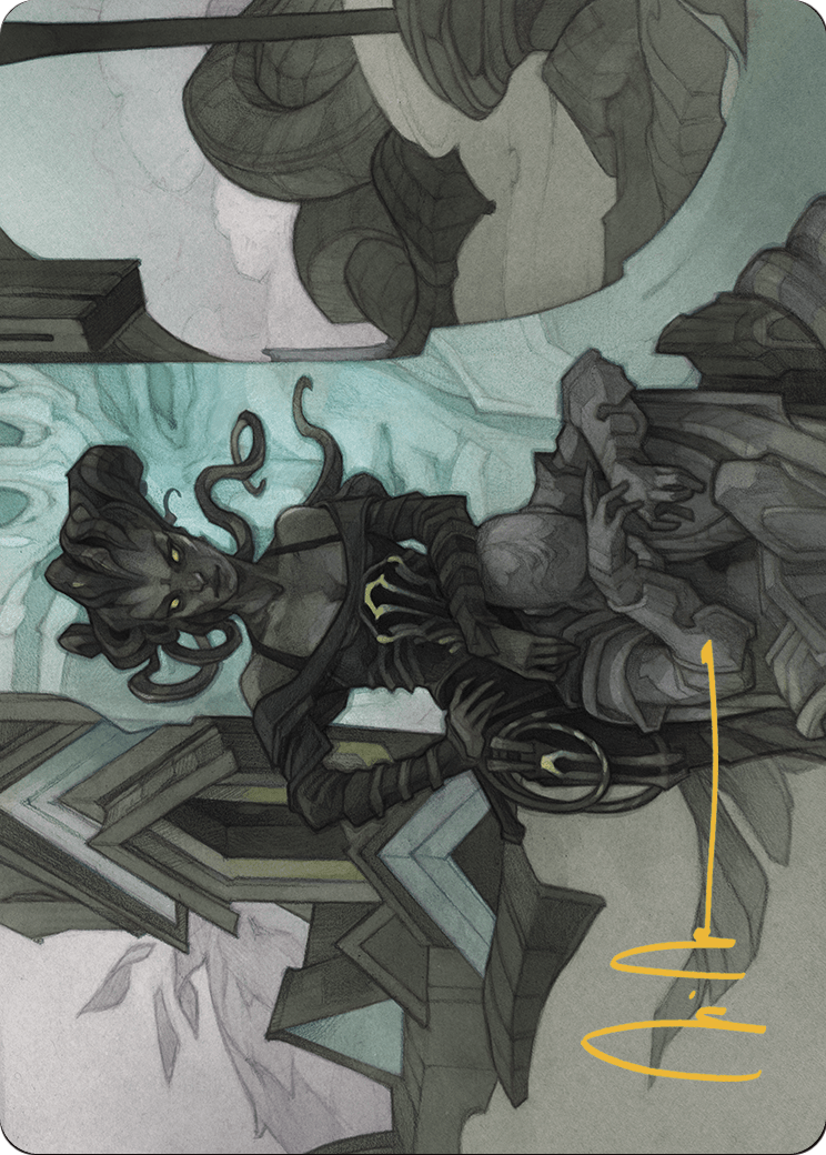Vraska Joins Up // Vraska Joins Up (AOTJ-034) (Borderless) [Outlaws of Thunder Junction Art Series] Foil