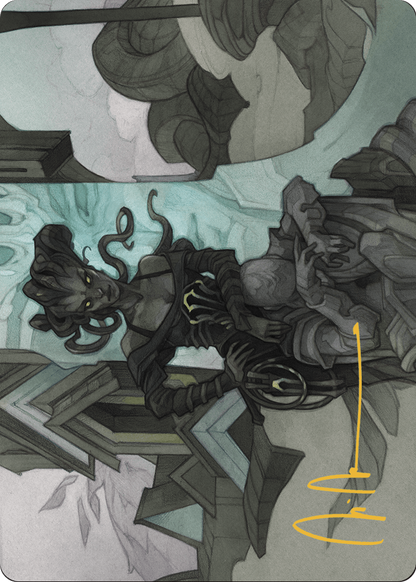Vraska Joins Up // Vraska Joins Up (AOTJ-034) (Borderless) [Outlaws of Thunder Junction Art Series]