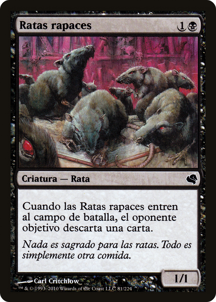Ravenous Rats (Spanish) - "Ratas rapaces" (PS11-081) [Salvat 2011]