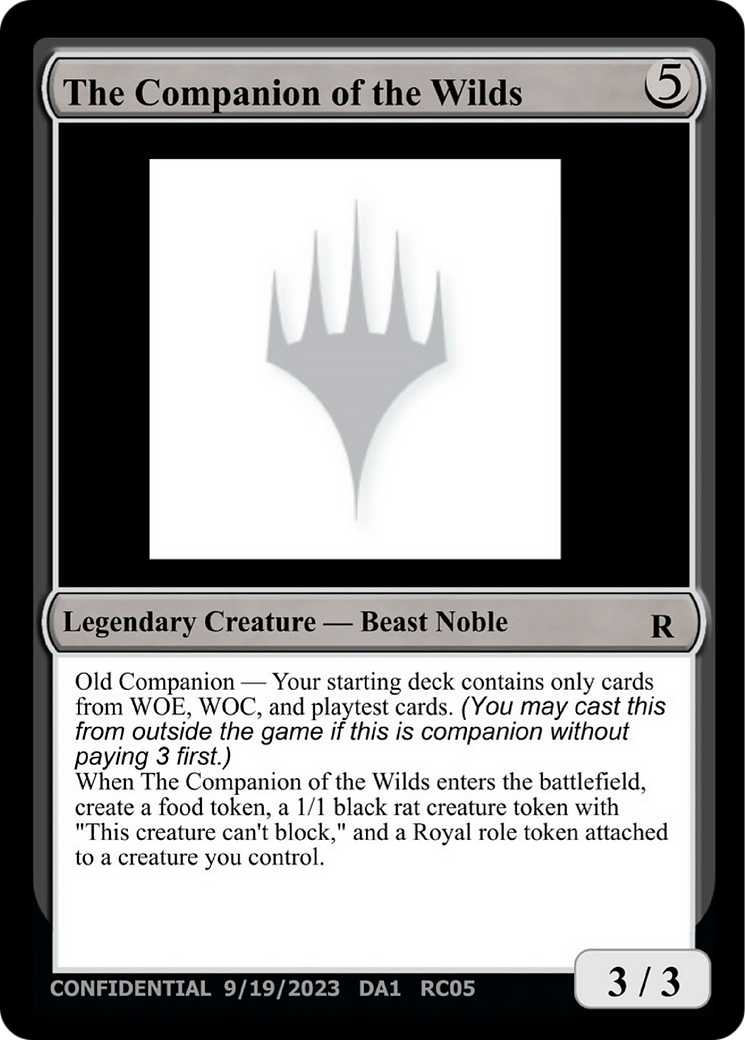 The Companion of the Wilds (UNK-RC05B) [Unknown Event]