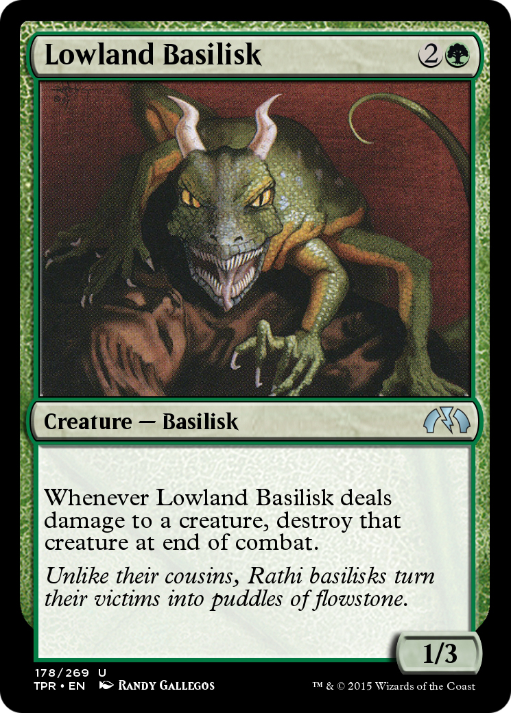Lowland Basilisk (TPR-178) [Tempest Remastered] Foil