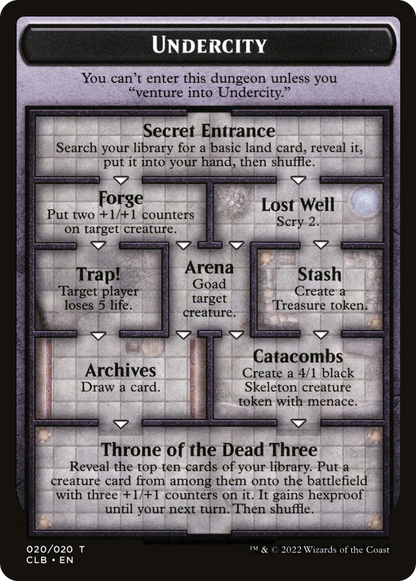 Undercity // The Initiative (TCLB-020) [Battle for Baldur's Gate Tokens] Foil