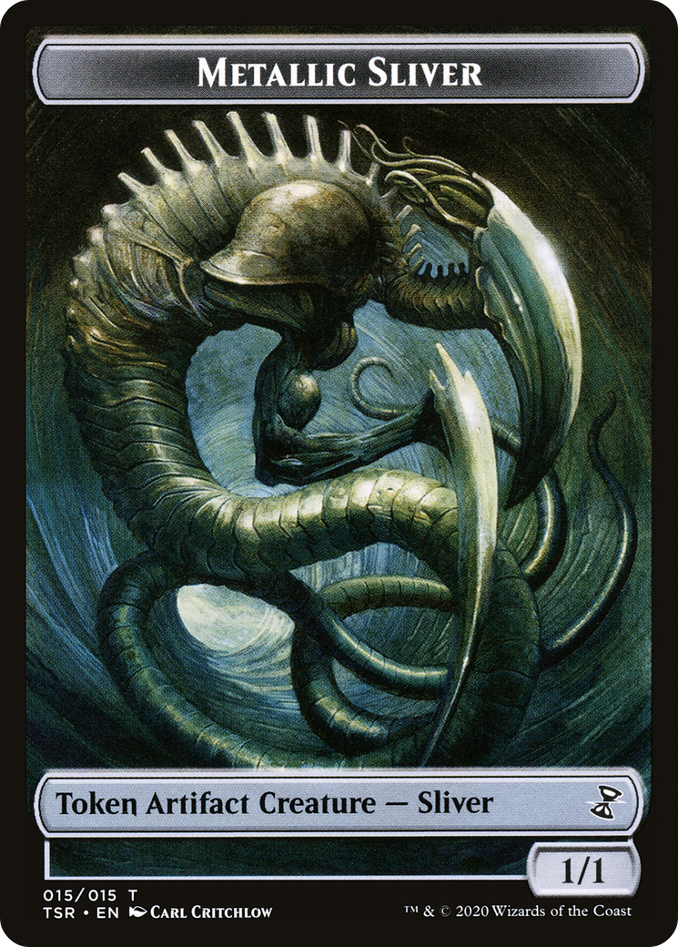 Metallic Sliver (TTSR-015) [Time Spiral Remastered Tokens]