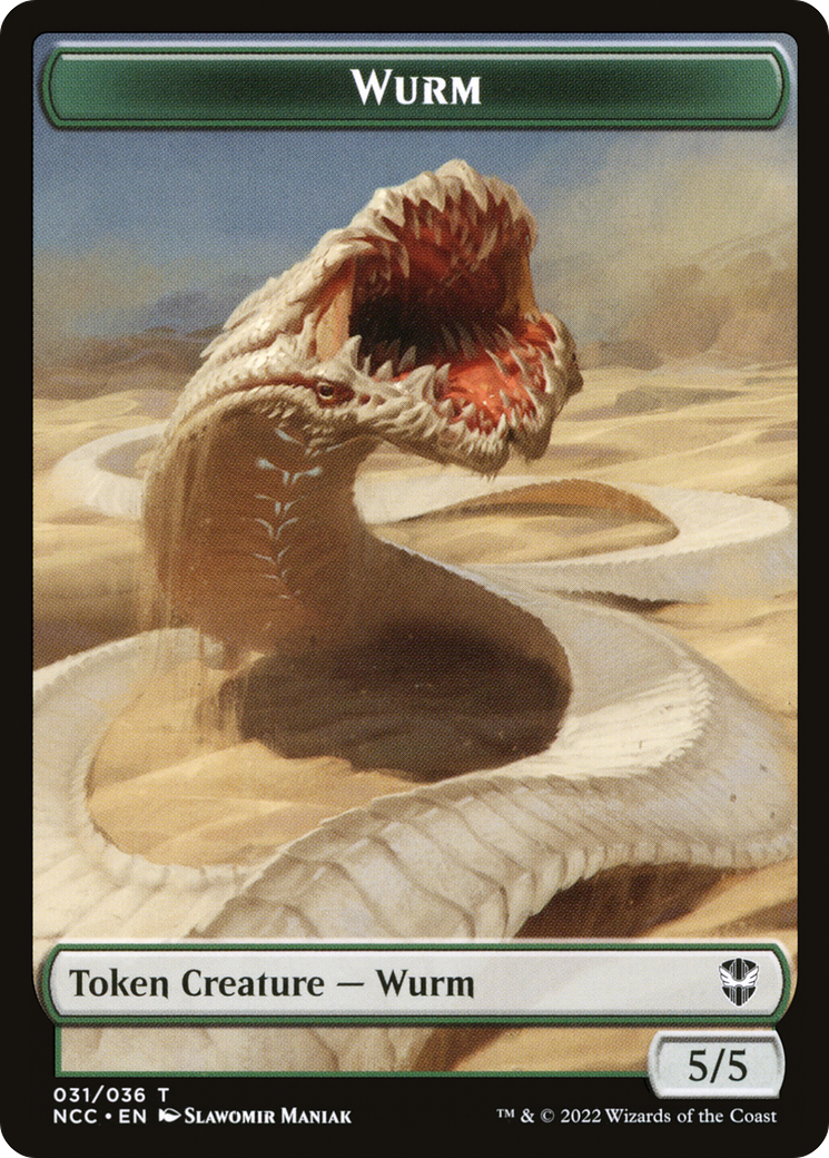 Wurm (TNCC-031) [New Capenna Commander Tokens] Foil