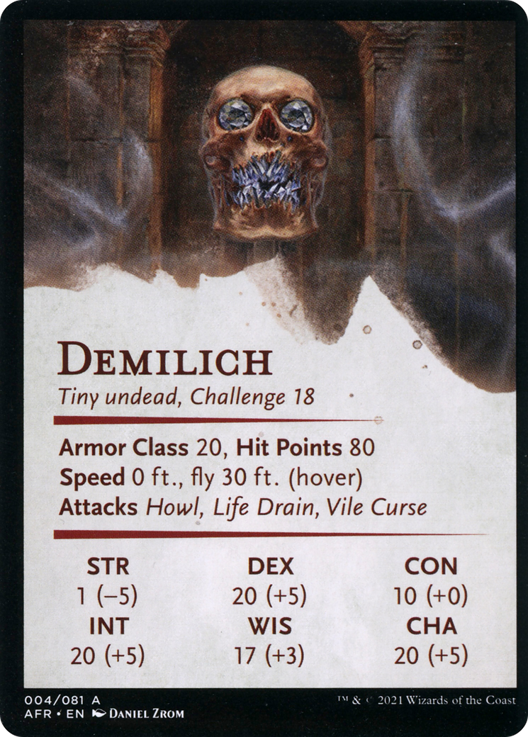 Demilich // Demilich (AAFR-004) (Borderless) [Adventures in the Forgotten Realms Art Series]
