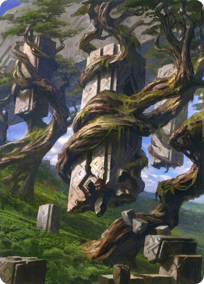 Forest // Forest (AZNR-020) (Borderless) [Zendikar Rising Art Series]