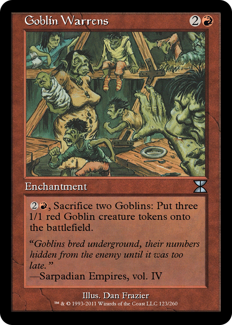 Goblin Warrens (ME4-123) [Masters Edition IV] Foil