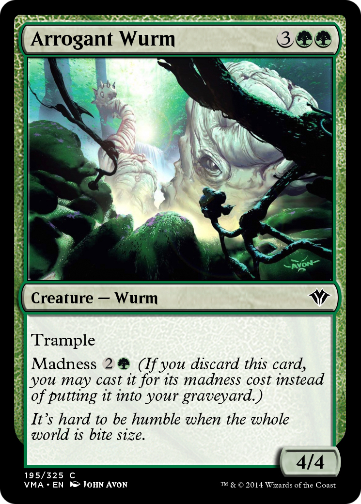 Arrogant Wurm (VMA-195) [Vintage Masters] Foil