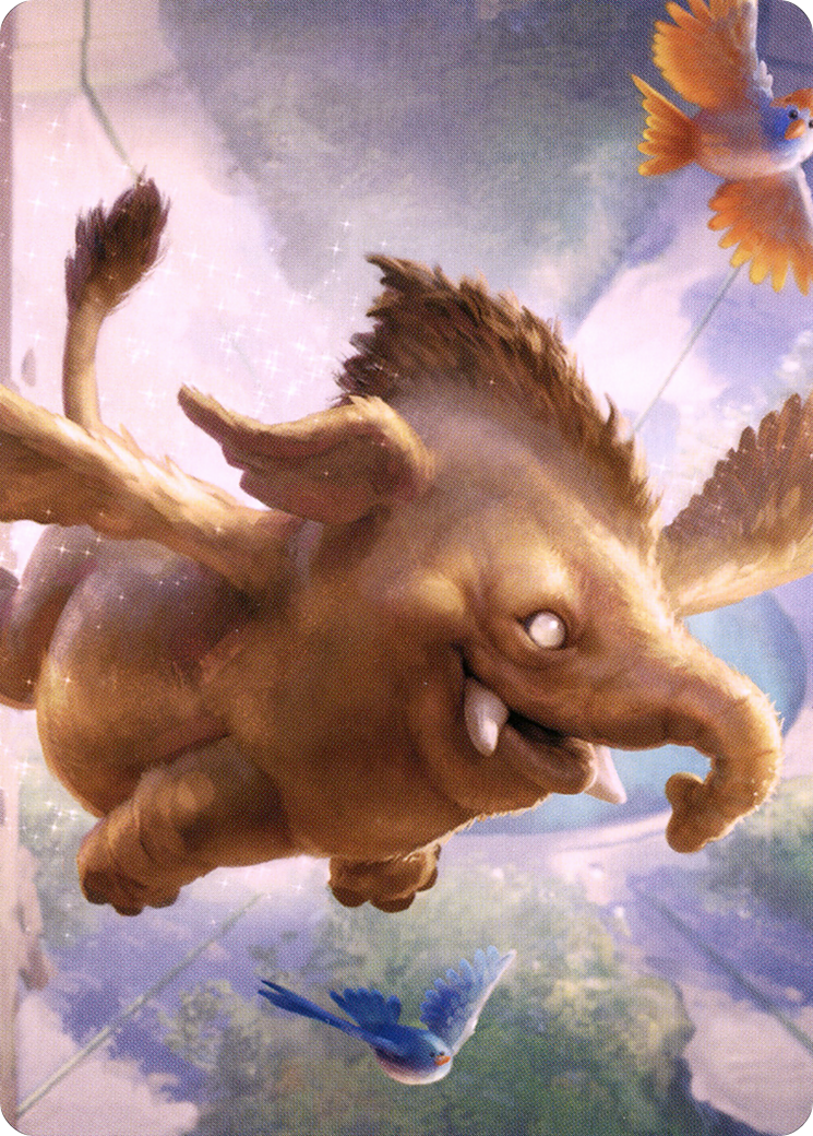 Lulu, Loyal Hollyphant // Lulu, Loyal Hollyphant (ACLB-018) (Borderless) [Battle for Baldur's Gate Art Series] Foil