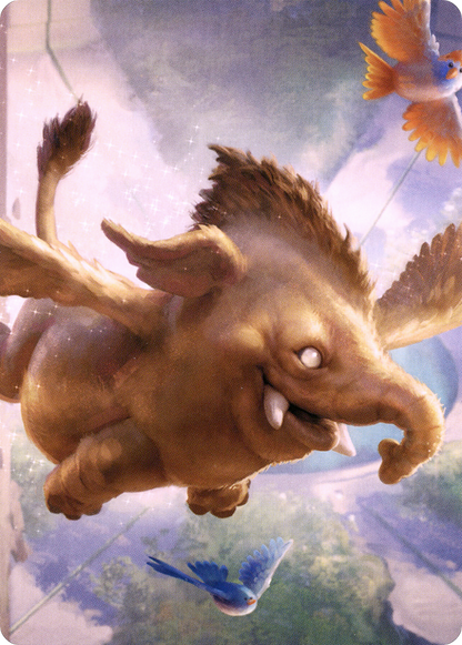 Lulu, Loyal Hollyphant // Lulu, Loyal Hollyphant (ACLB-018) (Borderless) [Battle for Baldur's Gate Art Series] Foil