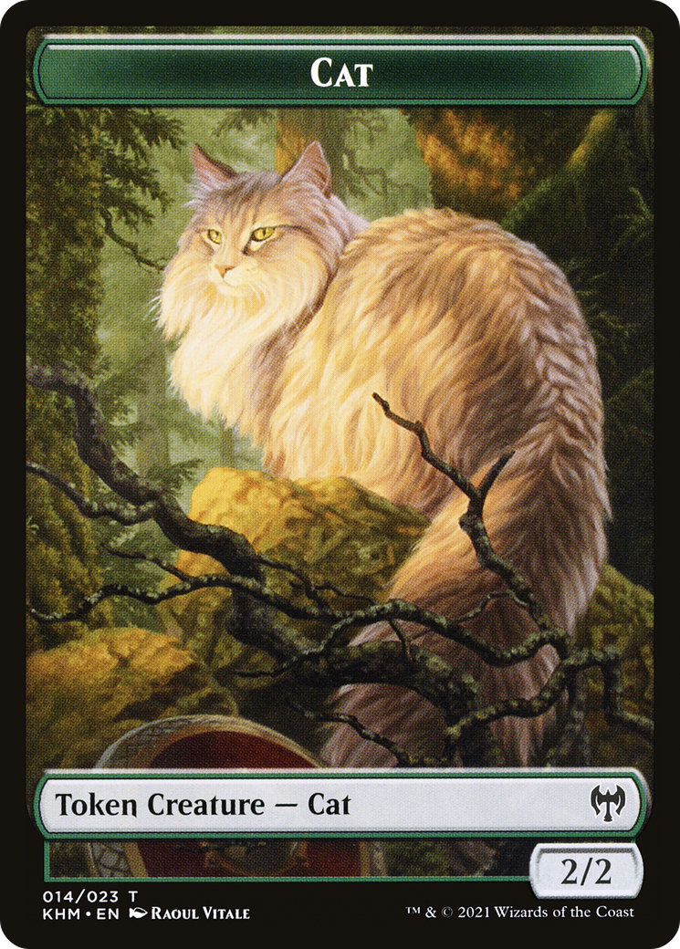 Cat (TKHM-014) [Kaldheim Tokens] Foil