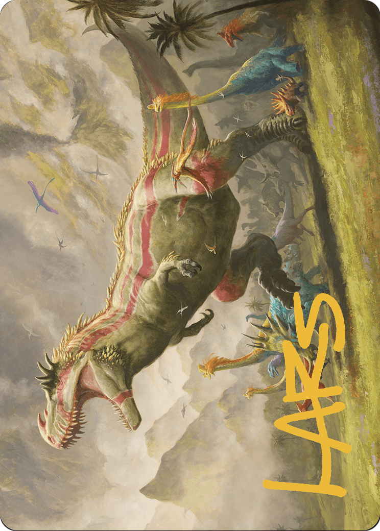Ghalta, Stampede Tyrant // Ghalta, Stampede Tyrant (ALCI-024) (Borderless) [The Lost Caverns of Ixalan Art Series] Foil