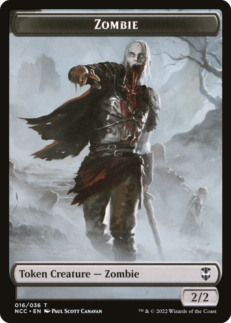 Zombie (TNCC-016) [New Capenna Commander Tokens]