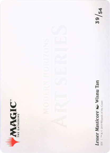 Lesser Masticore // Lesser Masticore (AMH1-039) (Borderless) [Modern Horizons Art Series]