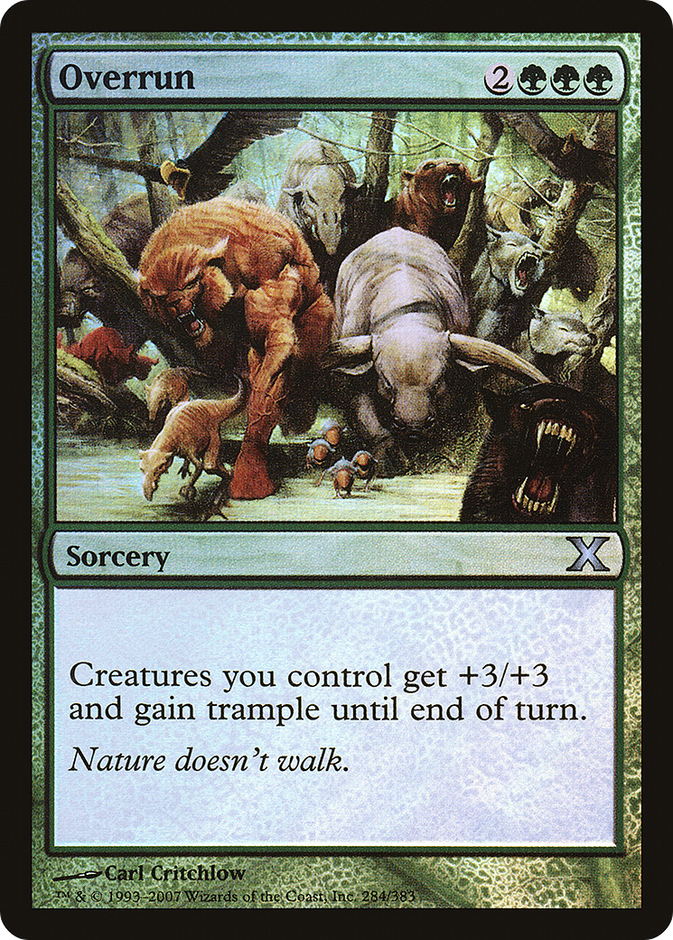 Overrun (10E-284★) [Tenth Edition] Foil