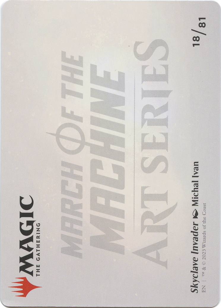 Skyclave Invader // Skyclave Invader (AMOM-018) (Borderless) [March of the Machine Art Series] Foil