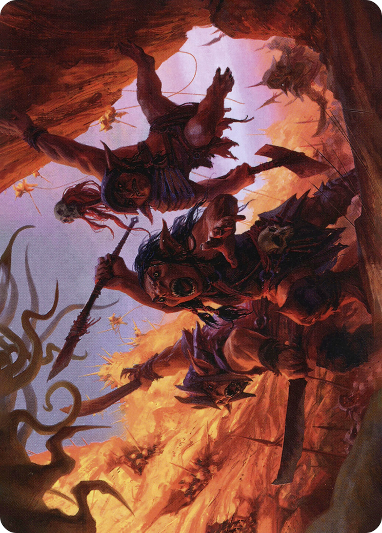 Swarming Goblins // Goblin (AAFR-024) (Borderless) [Adventures in the Forgotten Realms Art Series]
