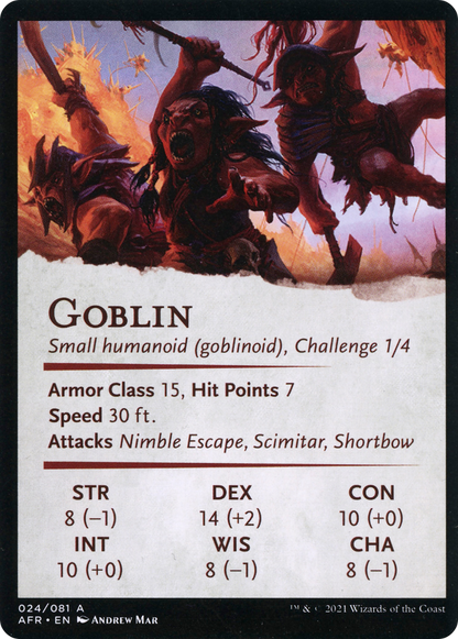Swarming Goblins // Goblin (AAFR-024) (Borderless) [Adventures in the Forgotten Realms Art Series]