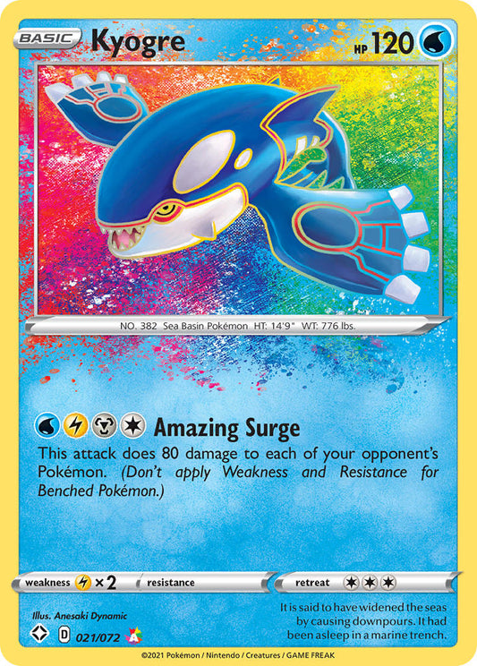Kyogre (021/072) [Épée et Bouclier : Destinées Radieuses]