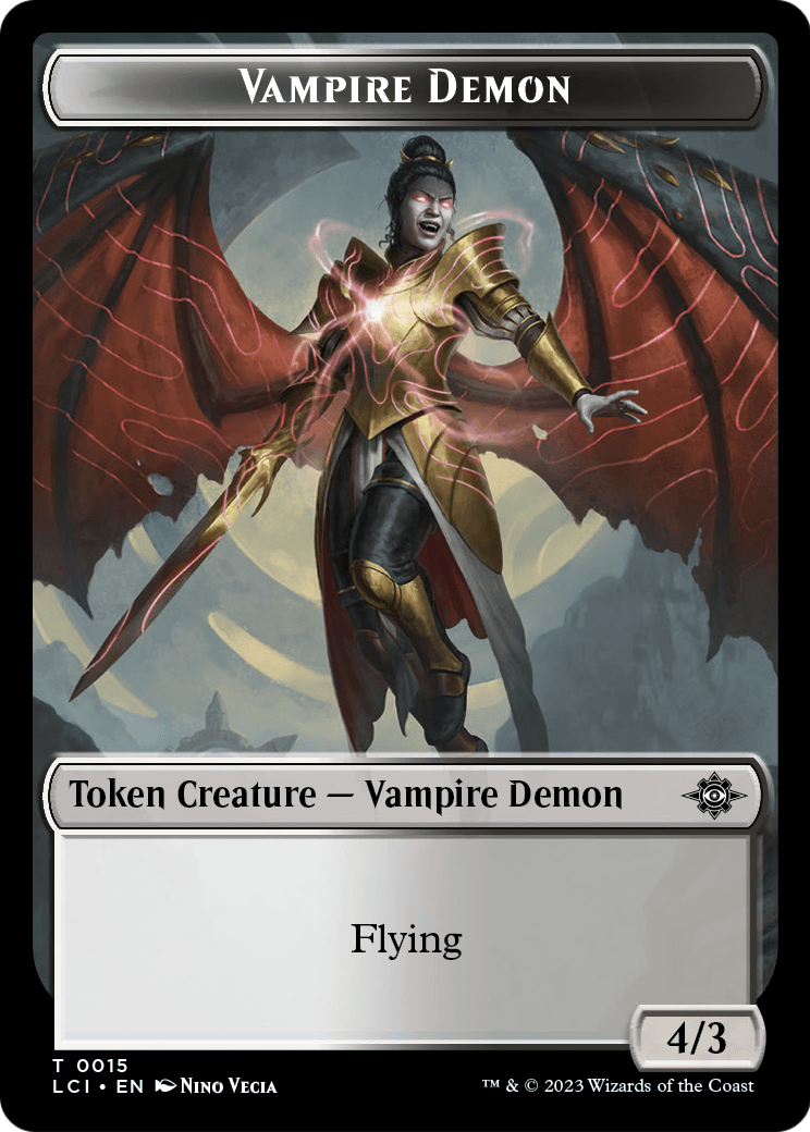 Vampire Demon (TLCI-015) [The Lost Caverns of Ixalan Tokens]